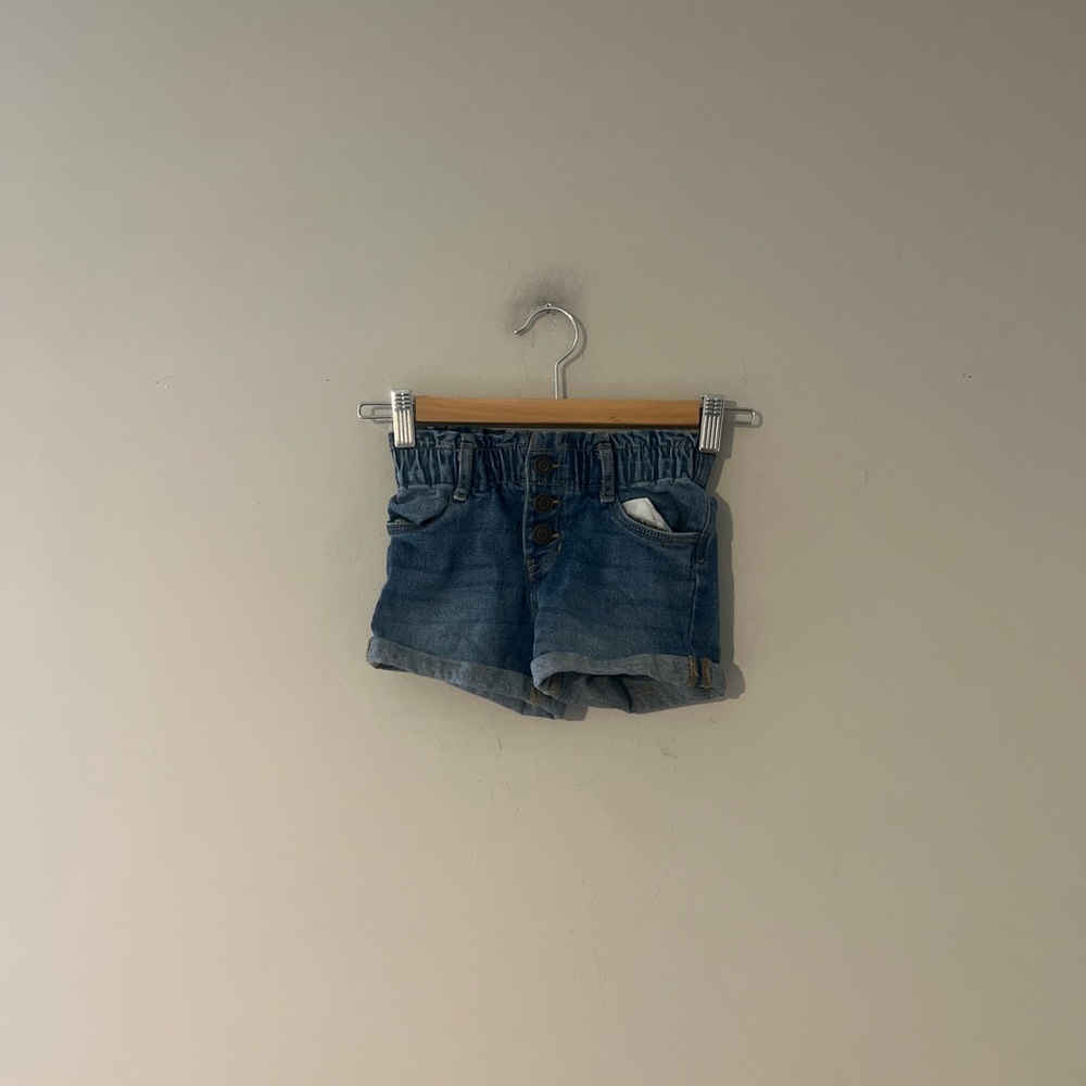 ADD‎ ON FOR $11 Little Co. Waist Scrunch Denim Shorts 3T Zara H&M